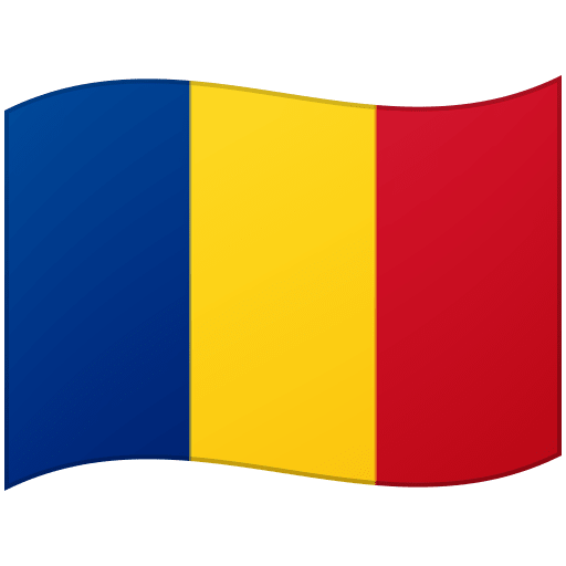 Google design of the flag: Romania emoji verson:Noto Color Emoji 15.0