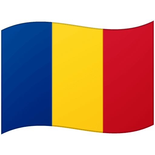 Google design of the flag: Romania emoji verson:Noto Color Emoji 15.0