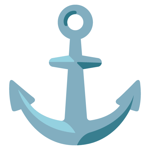 Google design of the anchor emoji verson:Noto Color Emoji 15.0