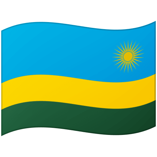 Google design of the flag: Rwanda emoji verson:Noto Color Emoji 15.0