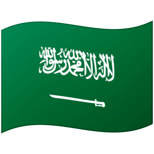 Google design of the flag: Saudi Arabia emoji verson:Noto Color Emoji 15.0