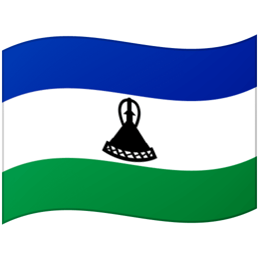 Google Google design of the flag: Lesotho emoji verson:Noto Color Emoji 15.0