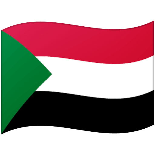 Google design of the flag: Sudan emoji verson:Noto Color Emoji 15.0