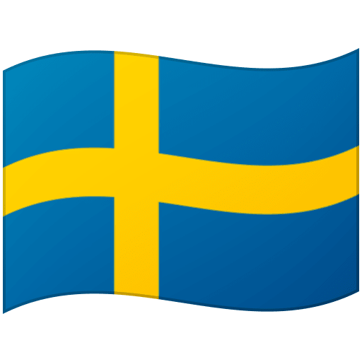 Google design of the flag: Sweden emoji verson:Noto Color Emoji 15.0