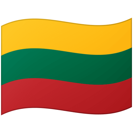 Google design of the flag: Lithuania emoji verson:Noto Color Emoji 15.0