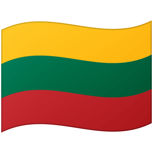 Google Google design of the flag: Lithuania emoji verson:Noto Color Emoji 15.0