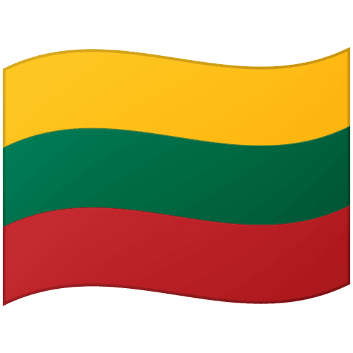 Google design of the flag: Lithuania emoji verson:Noto Color Emoji 15.0