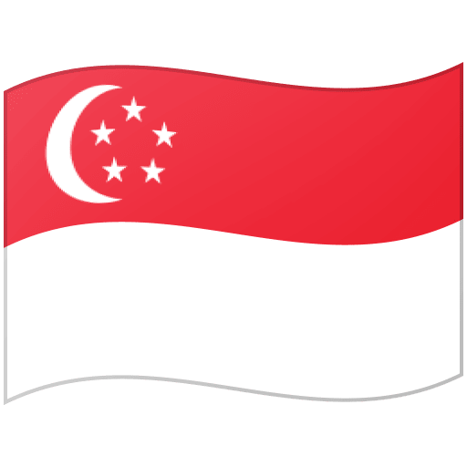 Google design of the flag: Singapore emoji verson:Noto Color Emoji 15.0