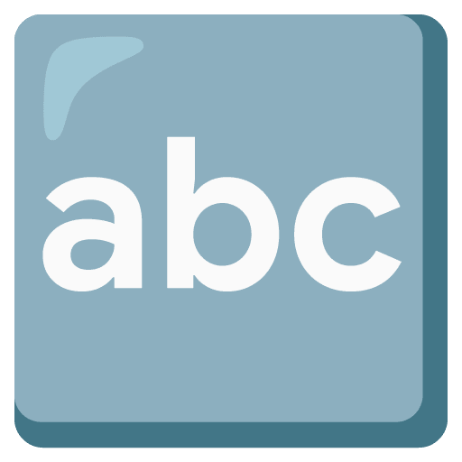 Google design of the input latin letters emoji verson:Noto Color Emoji 15.0