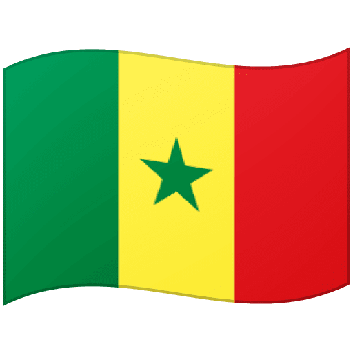 Google design of the flag: Senegal emoji verson:Noto Color Emoji 15.0