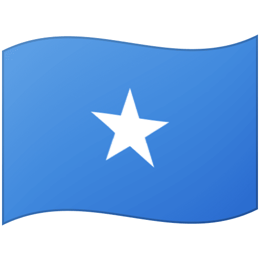 Google design of the flag: Somalia emoji verson:Noto Color Emoji 15.0