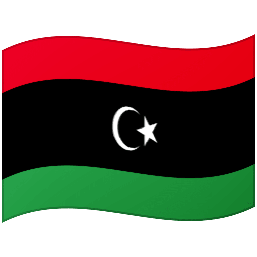 Google Google design of the flag: Libya emoji verson:Noto Color Emoji 15.0