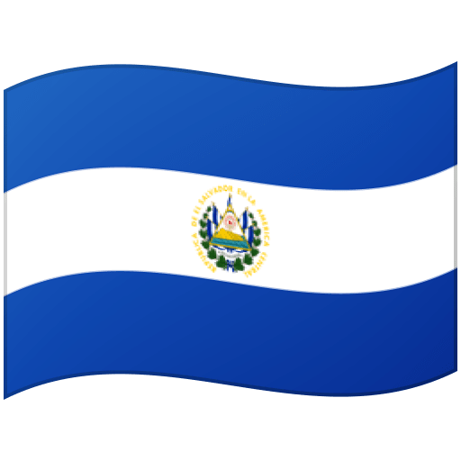 Google design of the flag: El Salvador emoji verson:Noto Color Emoji 15.0