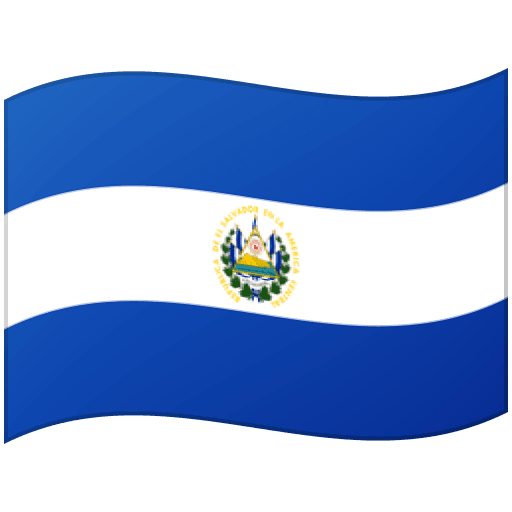 Google design of the flag: El Salvador emoji verson:Noto Color Emoji 15.0