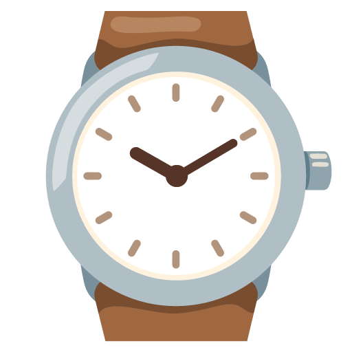 Google design of the watch emoji verson:Noto Color Emoji 15.0