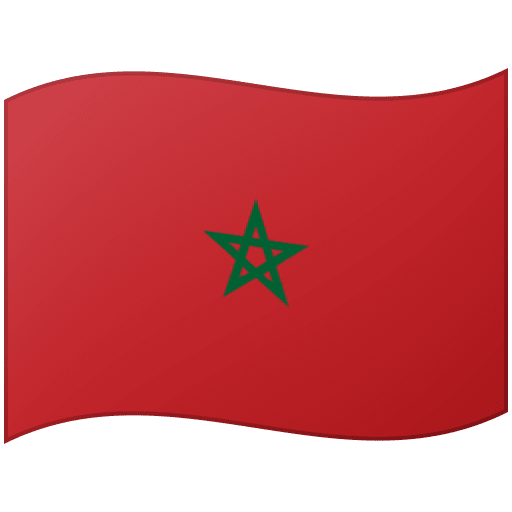 Google design of the flag: Morocco emoji verson:Noto Color Emoji 15.0