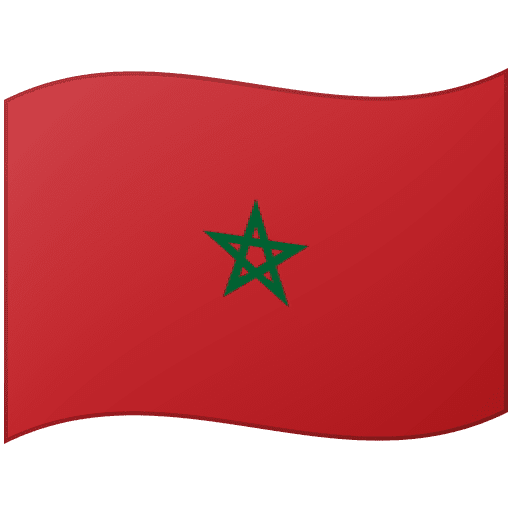 Google design of the flag: Morocco emoji verson:Noto Color Emoji 15.0