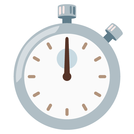 Google design of the stopwatch emoji verson:Noto Color Emoji 15.0