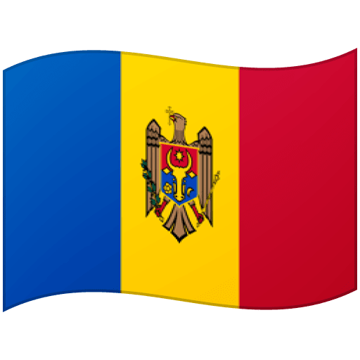 Google design of the flag: Moldova emoji verson:Noto Color Emoji 15.0