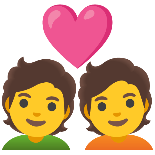 Google design of the couple with heart emoji verson:Noto Color Emoji 15.0