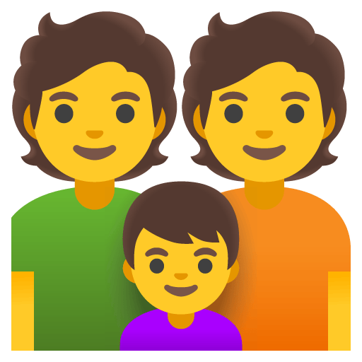 Google design of the family emoji verson:Noto Color Emoji 15.0