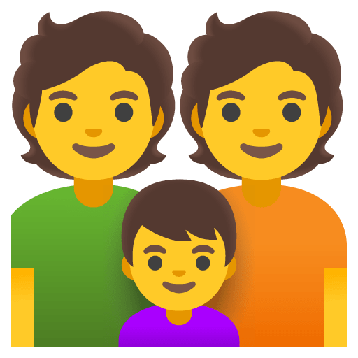 Google design of the family emoji verson:Noto Color Emoji 15.0