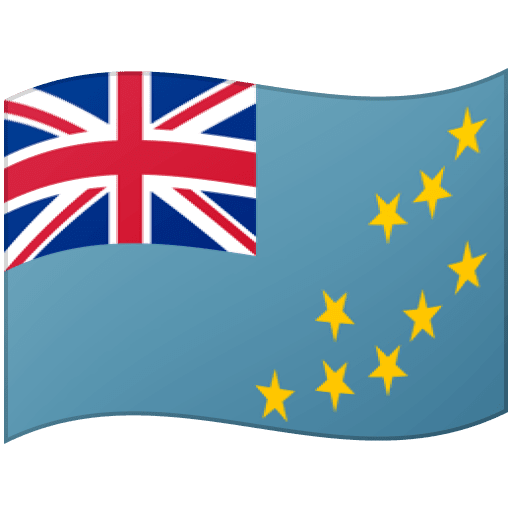 Google design of the flag: Tuvalu emoji verson:Noto Color Emoji 15.0