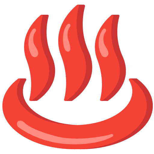 Google design of the hot springs emoji verson:Noto Color Emoji 15.0