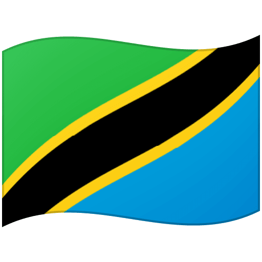 Google design of the flag: Tanzania emoji verson:Noto Color Emoji 15.0