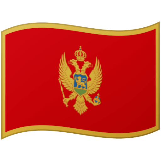 Google design of the flag: Montenegro emoji verson:Noto Color Emoji 15.0