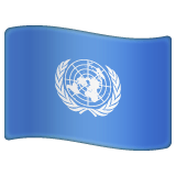 Whatsapp design of the flag: United Nations emoji verson:2.23.2.72