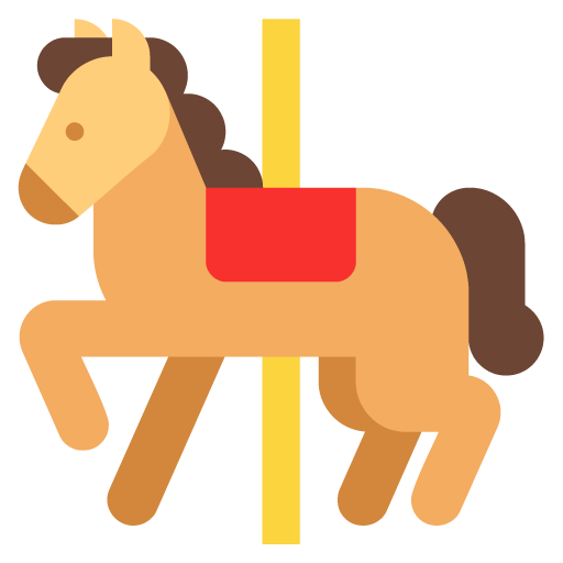 Microsoft design of the carousel horse emoji verson:Windows-11-22H2