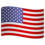 Whatsapp design of the flag: United States emoji verson:2.23.2.72