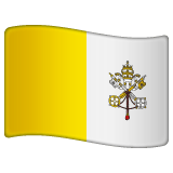 Whatsapp design of the flag: Vatican City emoji verson:2.23.2.72