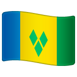 Whatsapp design of the flag: St. Vincent & Grenadines emoji verson:2.23.2.72