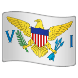 Whatsapp design of the flag: U.S. Virgin Islands emoji verson:2.23.2.72