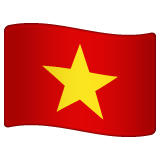 Whatsapp design of the flag: Vietnam emoji verson:2.23.2.72