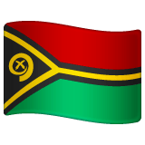 Whatsapp design of the flag: Vanuatu emoji verson:2.23.2.72