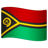 Whatsapp design of the flag: Vanuatu emoji verson:2.23.2.72