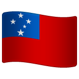 Whatsapp design of the flag: Samoa emoji verson:2.23.2.72