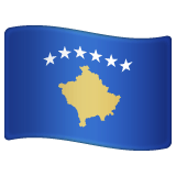 Whatsapp design of the flag: Kosovo emoji verson:2.23.2.72