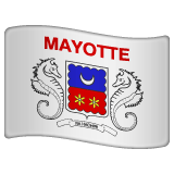 Whatsapp design of the flag: Mayotte emoji verson:2.23.2.72