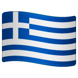 Whatsapp design of the flag: Greece emoji verson:2.23.2.72