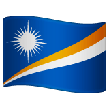 Whatsapp design of the flag: Marshall Islands emoji verson:2.23.2.72