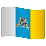 Whatsapp design of the flag: Canary Islands emoji verson:2.23.2.72