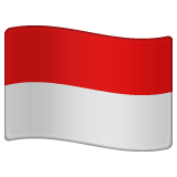 Whatsapp design of the flag: Indonesia emoji verson:2.23.2.72