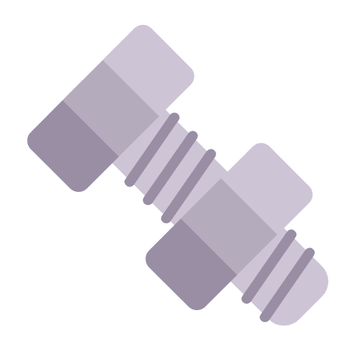 Microsoft design of the nut and bolt emoji verson:Windows-11-23H2