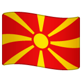Whatsapp design of the flag: North Macedonia emoji verson:2.23.2.72