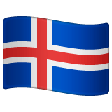 Whatsapp design of the flag: Iceland emoji verson:2.23.2.72