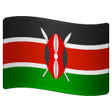 Whatsapp design of the flag: Kenya emoji verson:2.23.2.72